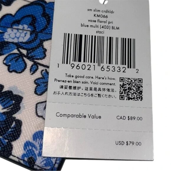 KATE SPADE Vase Floral Small Slim Card Holder - Picture 3 of 4